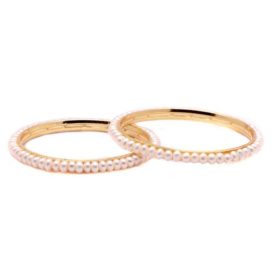 Simple Pearls Bangles Image