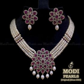 Designer Pearl Chokar (Ruby) Image